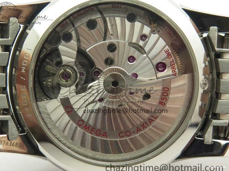 0510 De Ville Hour Vision 41mm SS VSF 1:1 Best Edition White Dial on SS Bracelet A8500 Super Clone Casual 7946